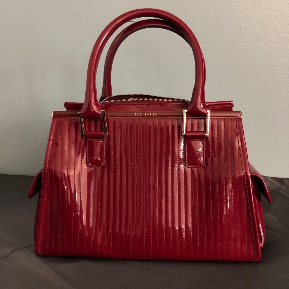 Ted Baker Quilted Enamel Handbag